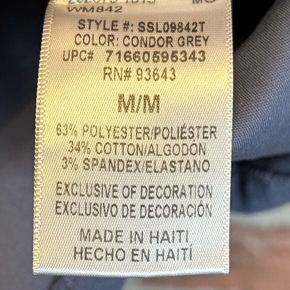 5 for $25🔥Scrubstar Grey Scrub Top Medium - Picture 5 of 6